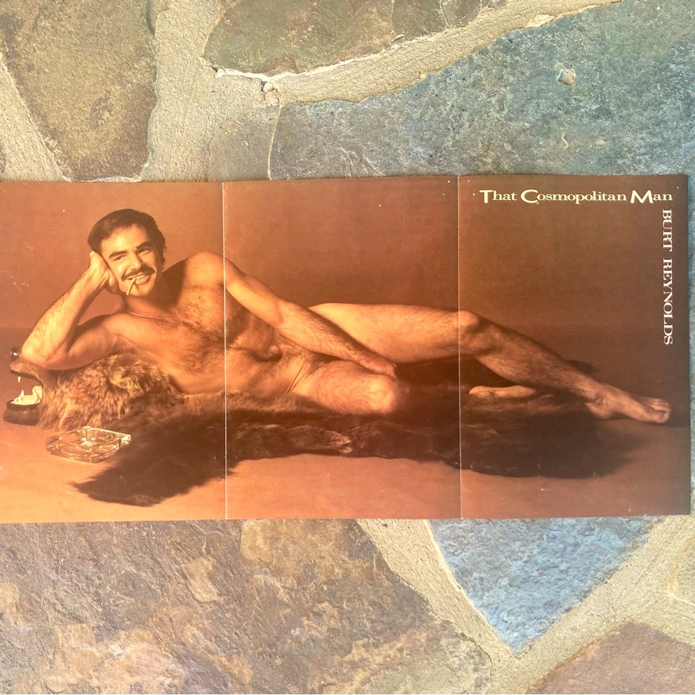 Vintage Burt Reynolds Cosmopolitan Poster mid 1980’s.